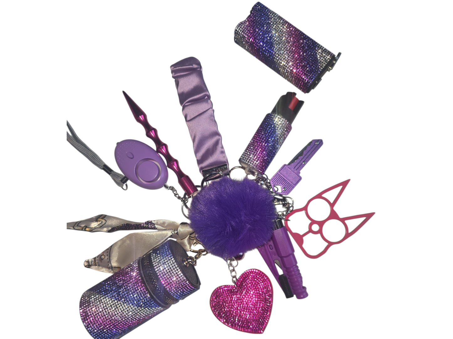 Scrunchie Purple/pink ombre