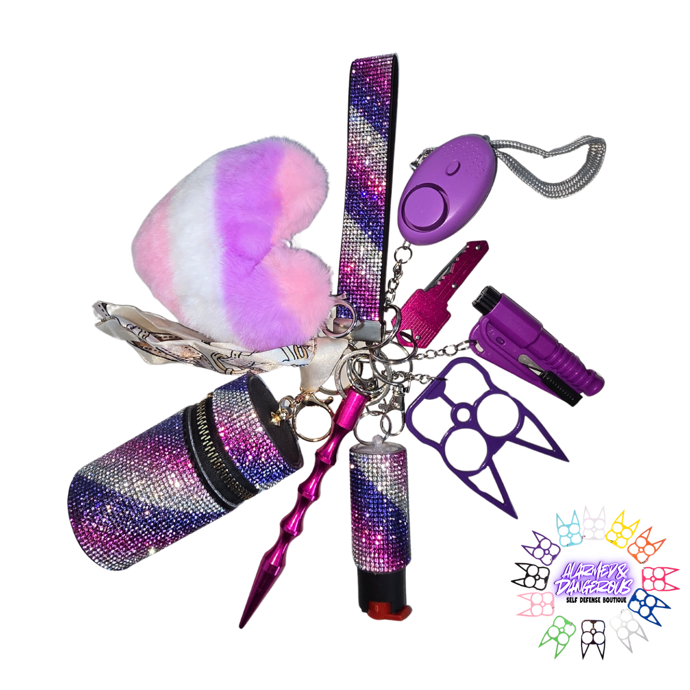 Bling self defense keychain