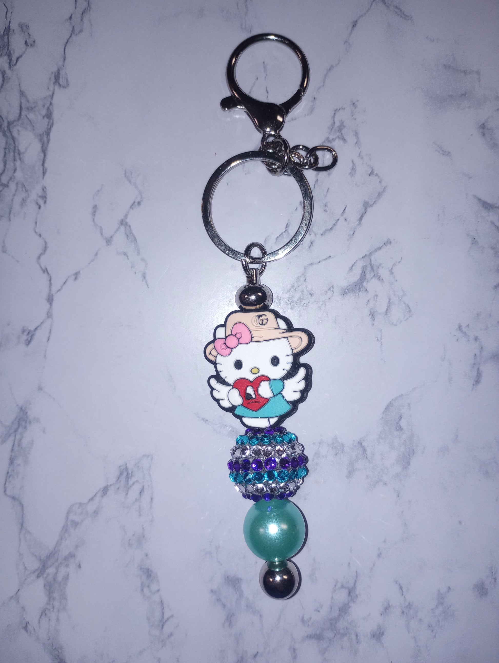 How to Bead a Hello Kitty Keychain Part 1 