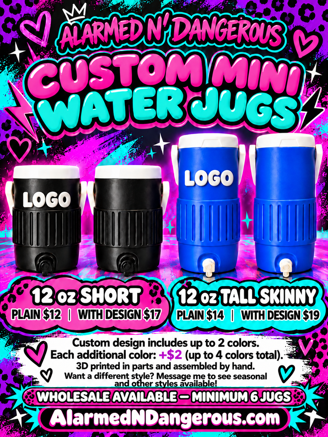 Water jug can holders