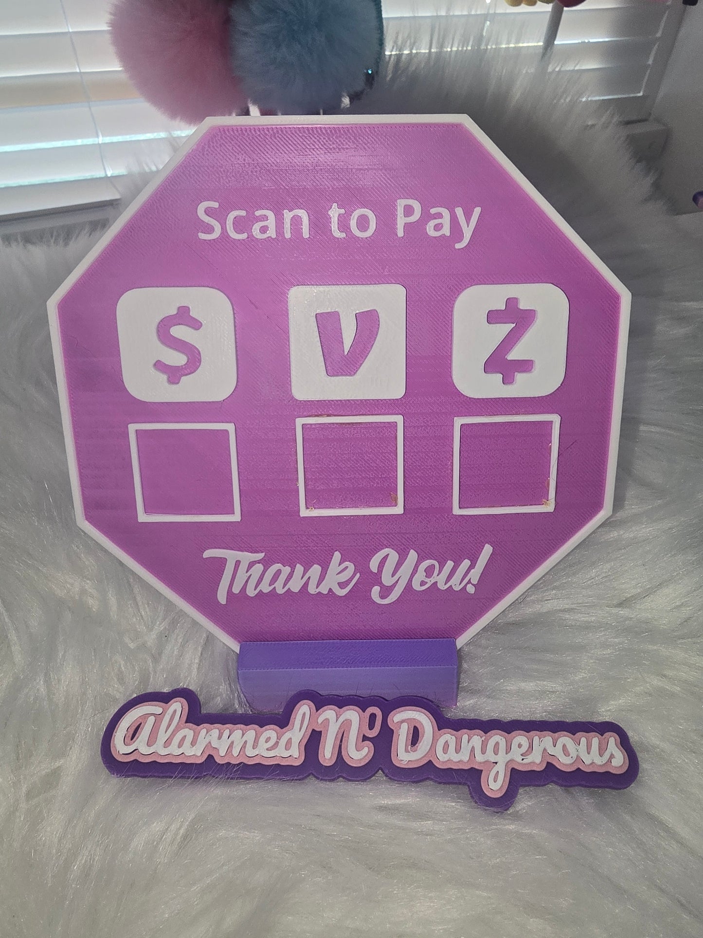 QR Code signs (leave color choices in notes at check out!)