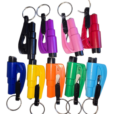 Seatbelt cutter window breaker (choose your colors!)