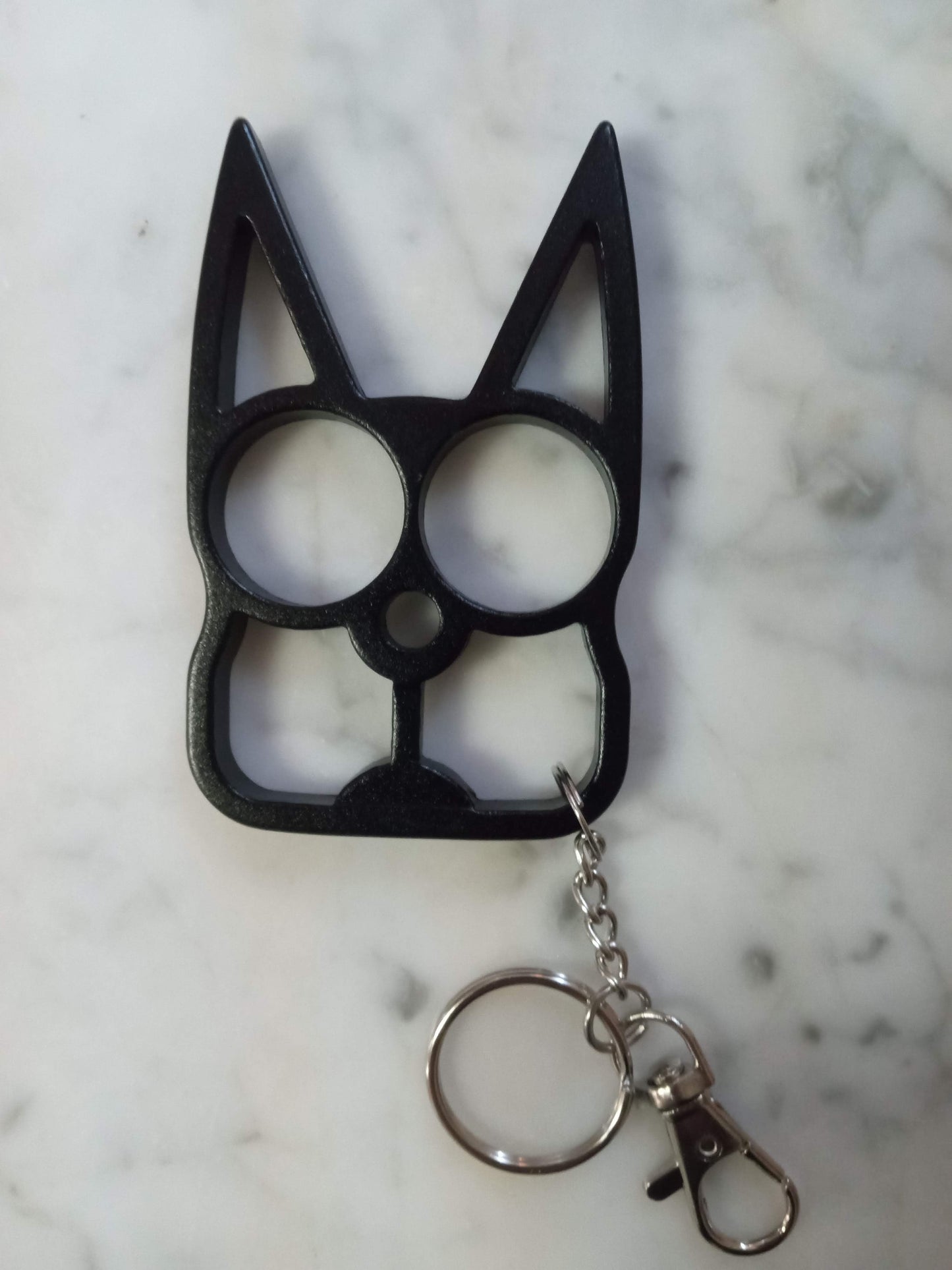 Self Defense Keychain - Black Cat Knuckle